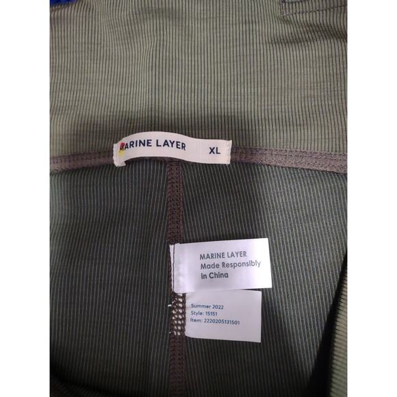 Marine Layer Studio Bike Short Olive Green Size XL - Picture 5 of 7
